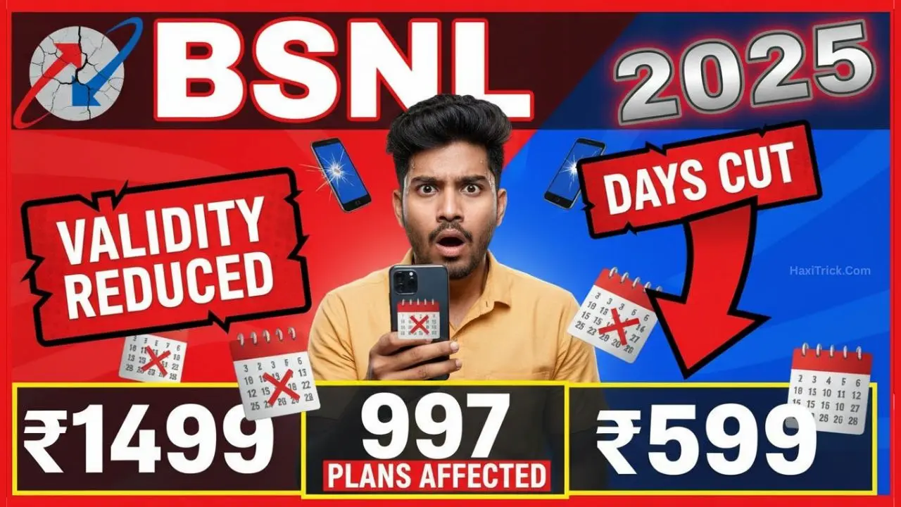 BSNL प्रीपेड प्लान 2025 में वैलिडिटी घटने की खबर और नए टैरिफ बदलावों की जानकारी