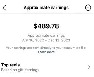 estimated earning Instagram